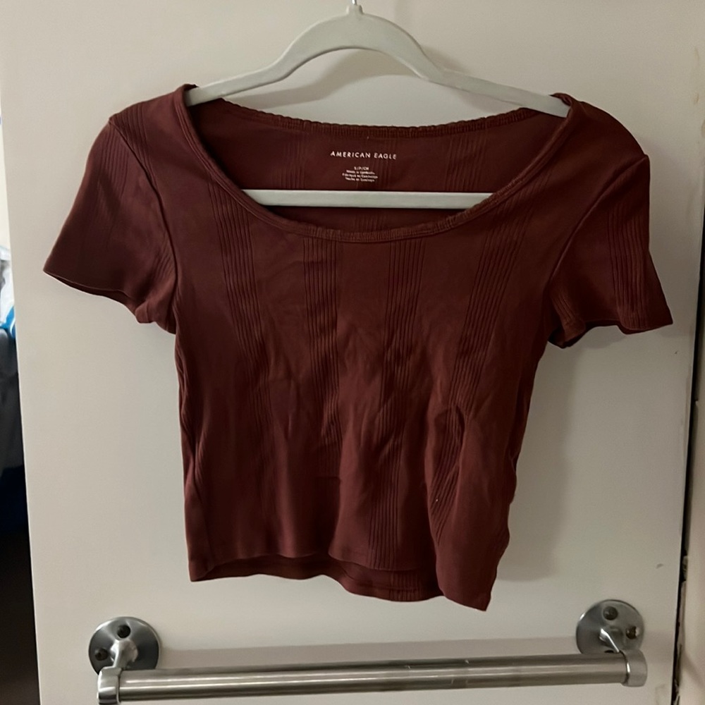 American Eagle Cropped Shirt